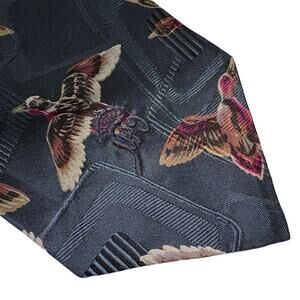 Vintage Countess Mara Men’s Neck Tie Ducks Hunter Green